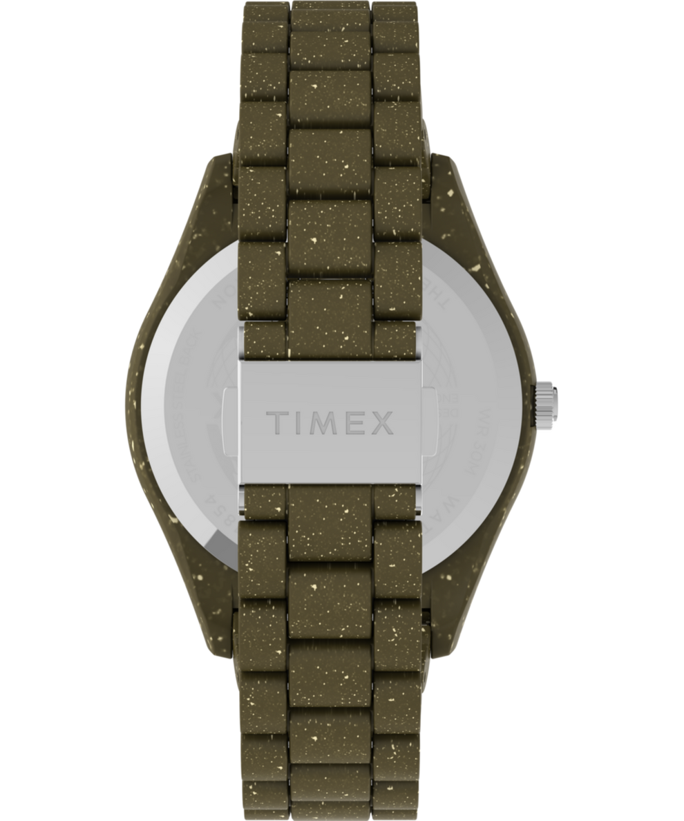 TW2V77100 Timex Legacy Ocean 42mm Recycled Plastic Bracelet Watch Strap Image
