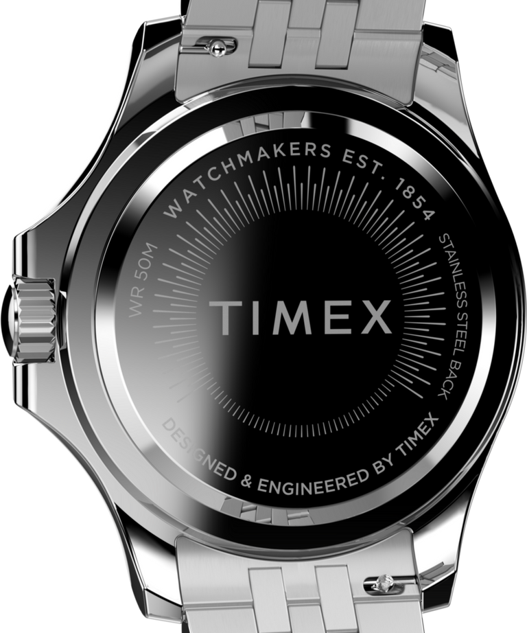 TW2V79600 Kaia Multifunction 40mm Stainless Steel Bracelet Watch Caseback Image