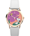 Marlin® Hand-Wound x Snoopy Floral 34mm Leather Strap Watch