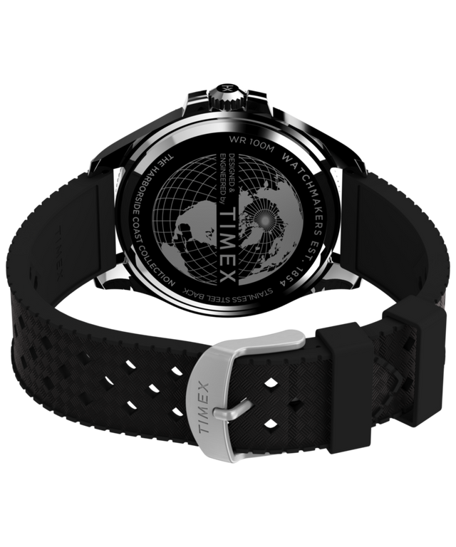 TW2V91700 Harborside Coast 43mm Synthetic Rubber Strap Watch Caseback with Attachment Image