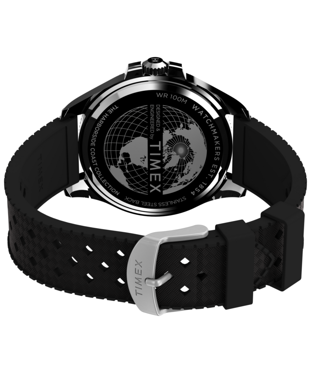 TW2V91700 Harborside Coast 43mm Synthetic Rubber Strap Watch Caseback with Attachment Image