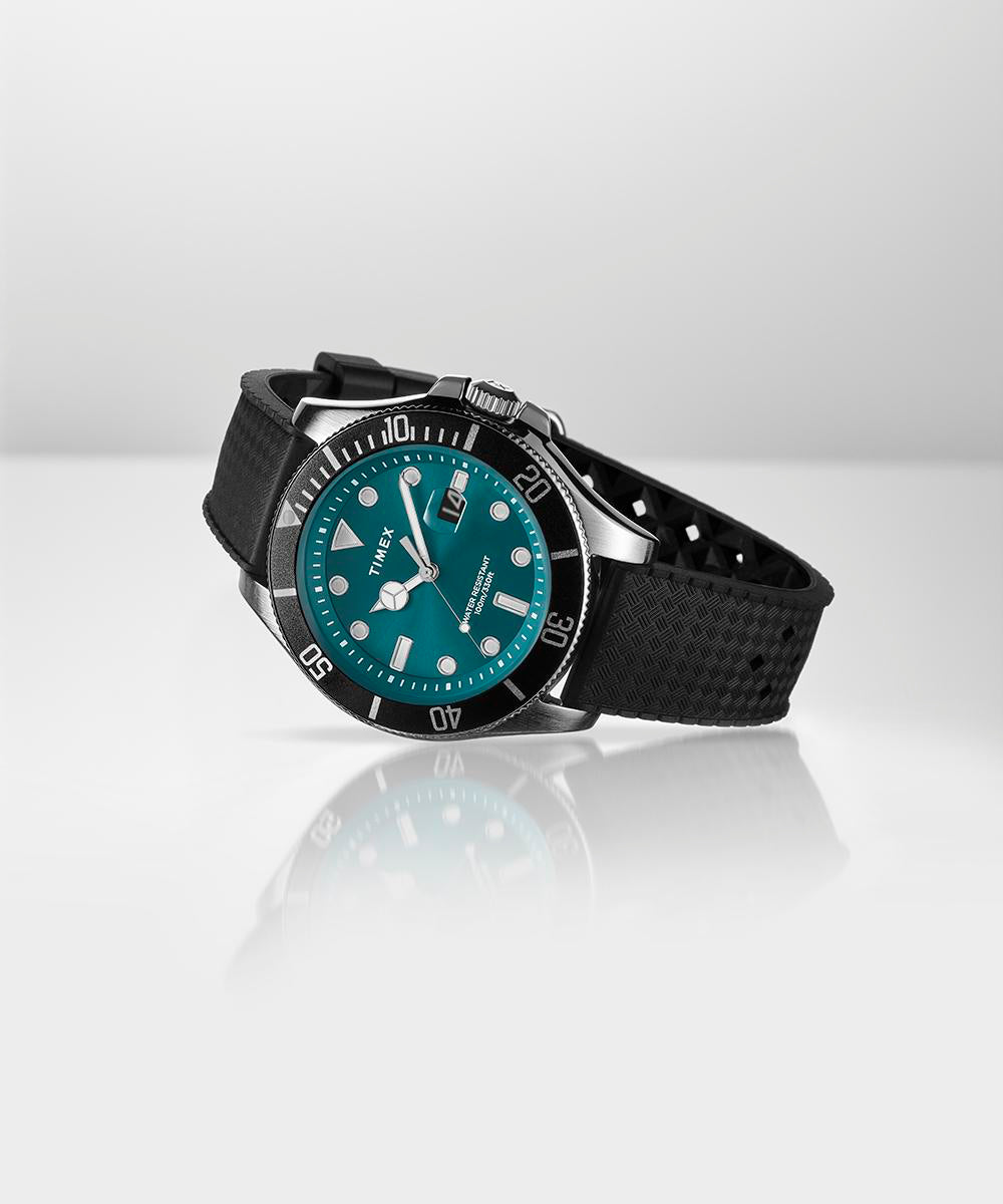 トウィーティ Harborside Coast 44mm Synthetic Rubber Strap Watch - TW2V91700