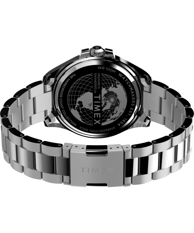 TW2V91900 Harborside Coast 43mm Stainless Steel Bracelet Watch Caseback with Attachment Image