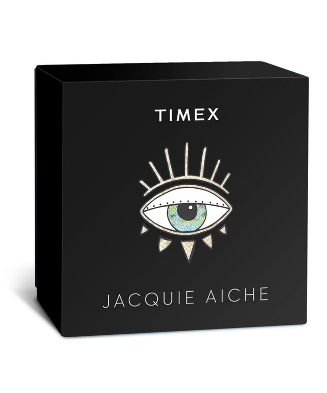 TW2V95200 Timex x Jacquie Aiche High Life 41mm Stainless Steel Bracelet Watch Primary Packaging Image