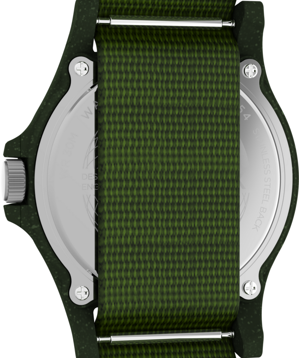 TW2V96000 Reclaim Ocean 40mm Recycled Fabric Strap Watch Caseback Image