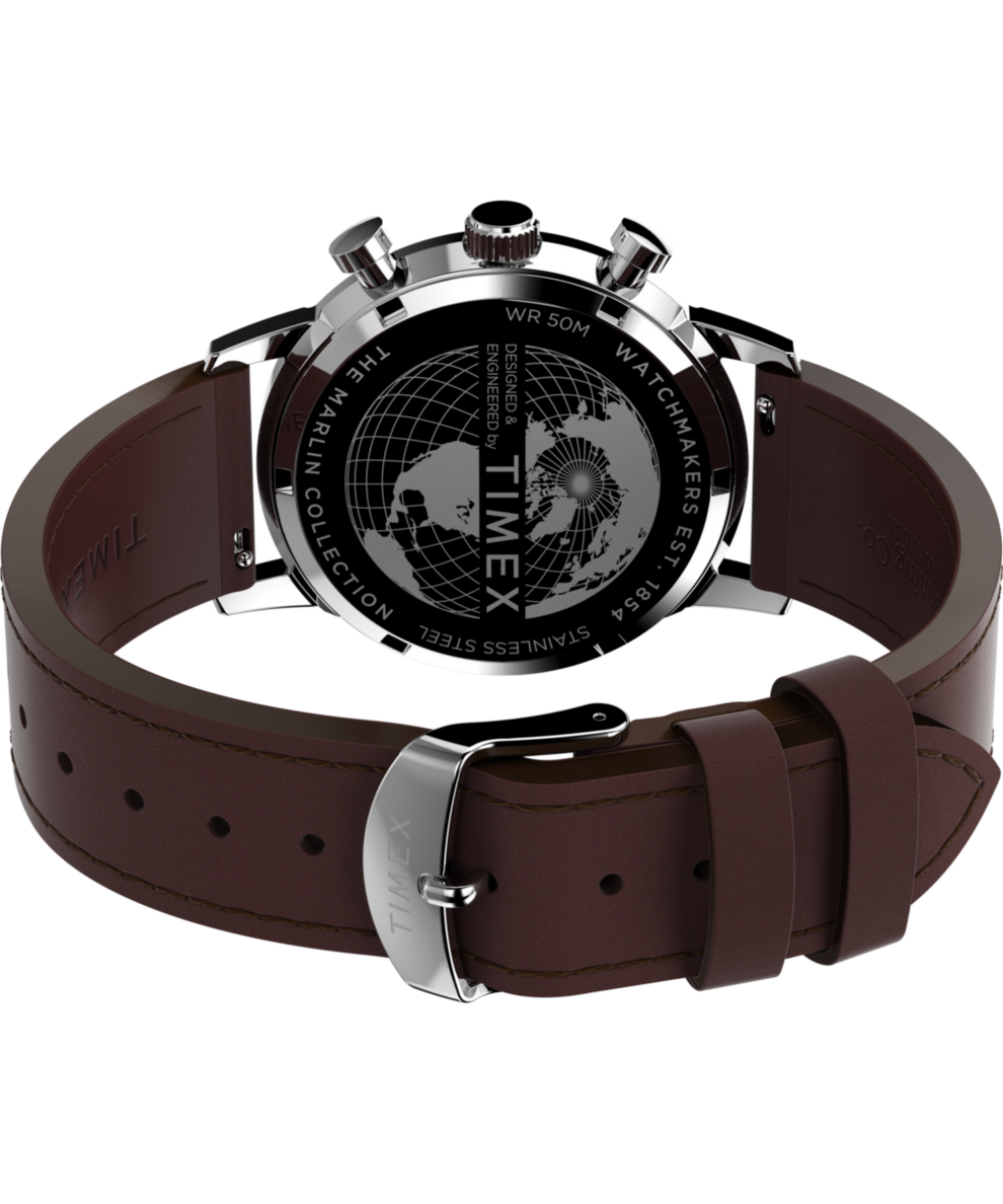 TW2W10200 Marlin® Chronograph Tachymeter 40mm Leather Strap Watch Caseback with Attachment Image