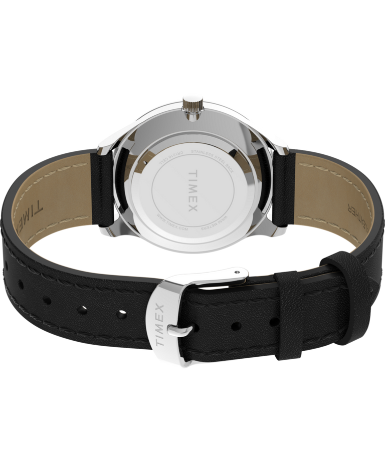 TW2W15900 Modern Easy Reader 32mm Leather Strap Watch Caseback with Attachment Image