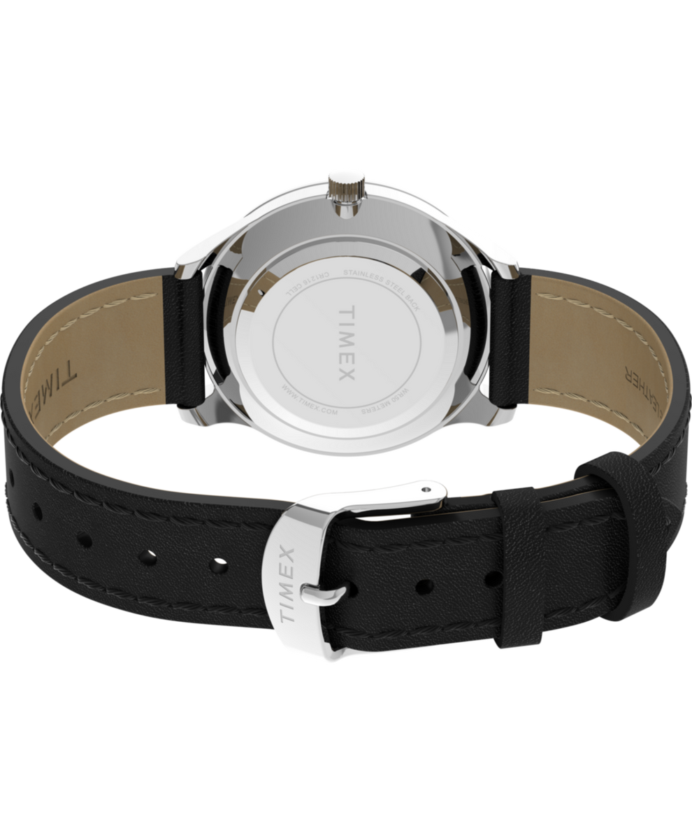 TW2W15900 Modern Easy Reader 32mm Leather Strap Watch Caseback with Attachment Image