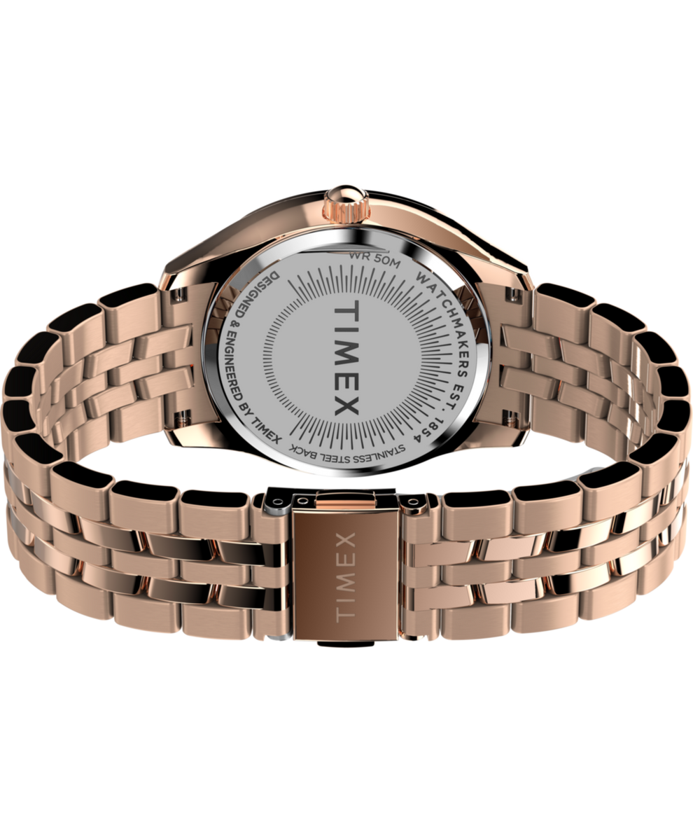 TW2W17800 Ariana 36mm Stainless Steel Bracelet Watch Caseback with Attachment Image
