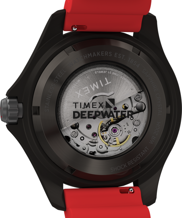 TW2W21000 Deepwater Tiburón Automatic 43mm Synthetic Rubber Strap Watch Caseback Image