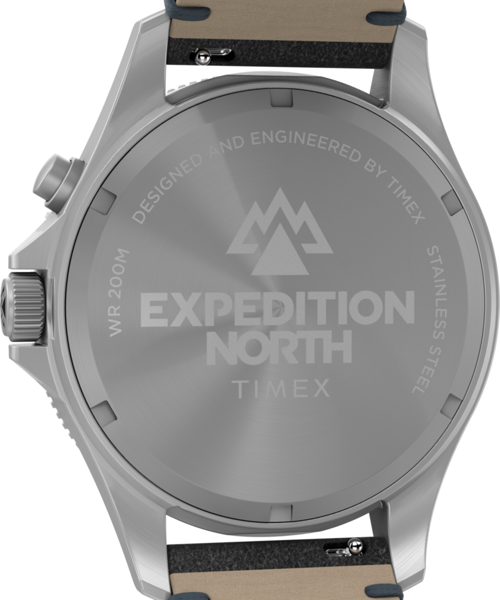 Expedition North Slack Tide 41mm Waxed Leather Strap Watch