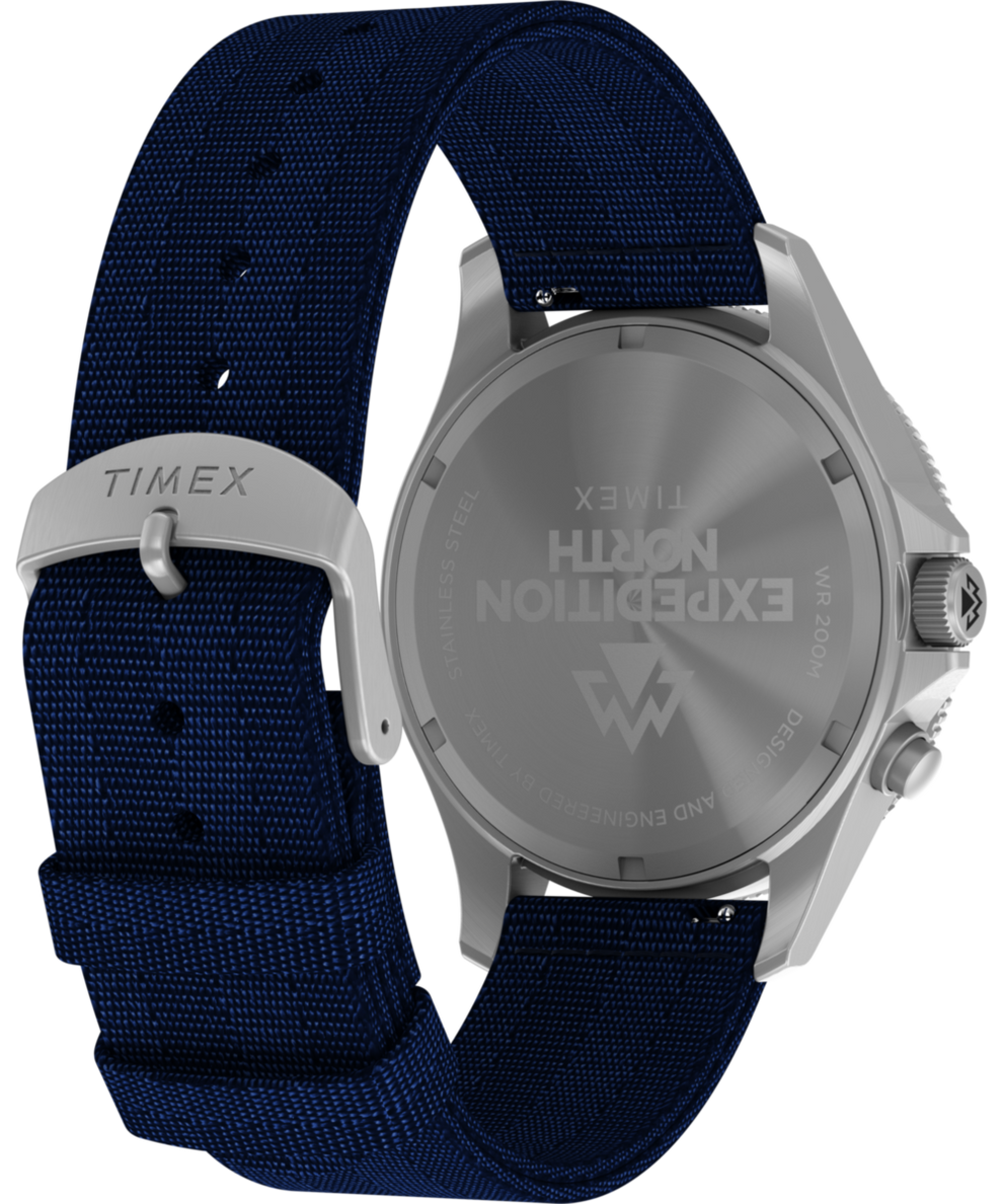 TW2W22000 Expedition Slack Tide 41mm #tide Fabric Strap Watch  Caseback with Attachment Image