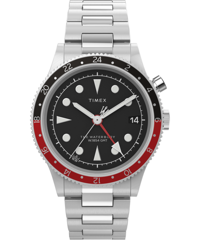 TW2W22700 Waterbury Traditional GMT 39mm Stainless Steel Bracelet Watch Primary Image