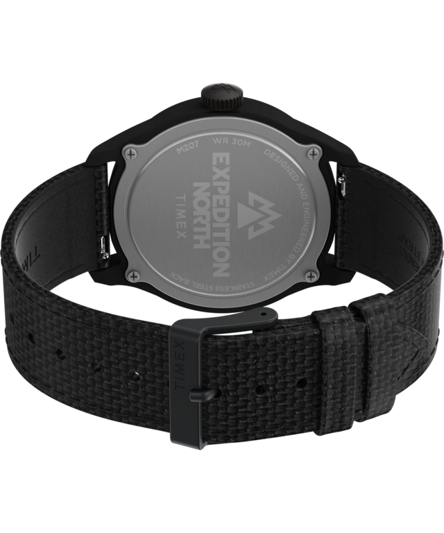 TW2W23400 Expedition Traprock 43mm Eco-Friendly Fabric Strap Watch Caseback with Attachment Image