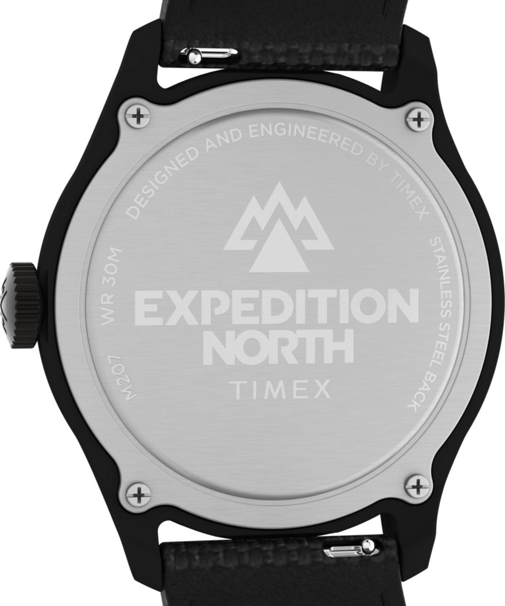 TW2W23700 Expedition Traprock 43mm Eco-Friendly Fabric Strap Watch Caseback Image