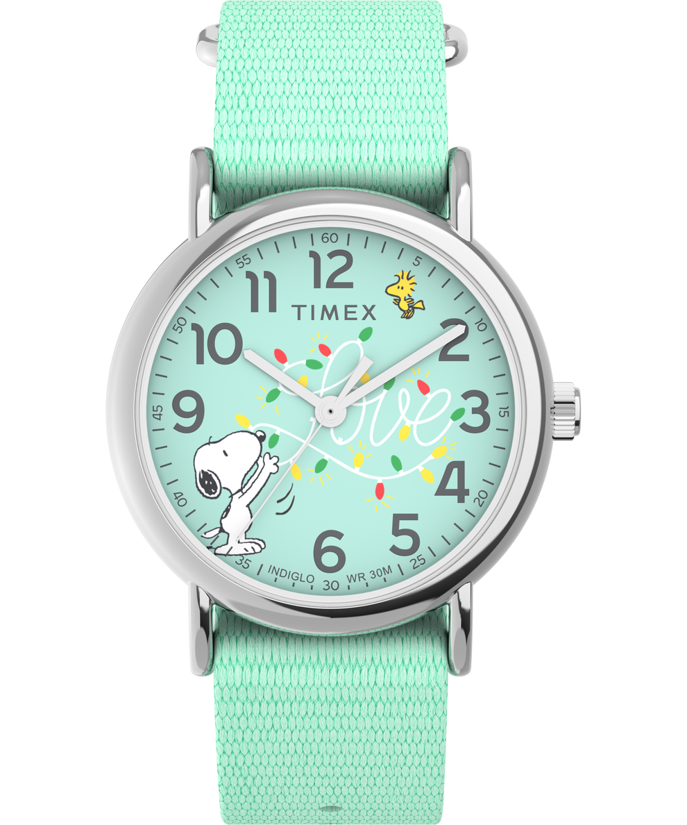 Timex Weekender x Peanuts Holiday 38mm Fabric Strap Watch