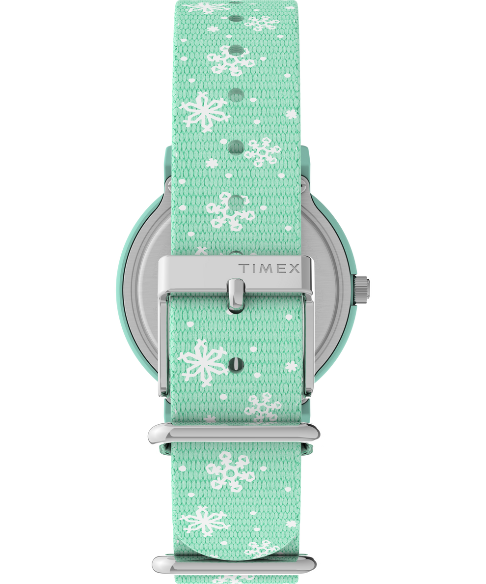 Timex x Peanuts Holiday 34mm Fabric Strap Watch