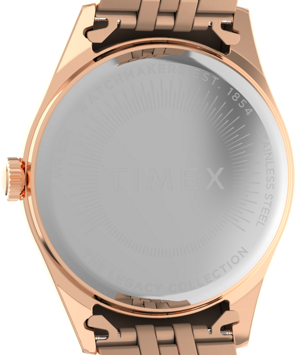 TW2W32200 Timex Legacy 36mm Stainless Steel Bracelet Watch Caseback Image