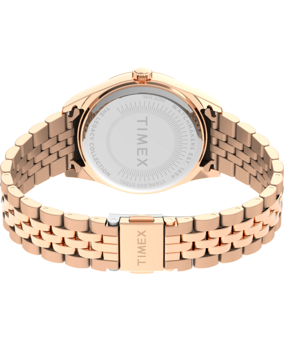 TW2W32200 Timex Legacy 36mm Stainless Steel Bracelet Watch Caseback with Attachment Image