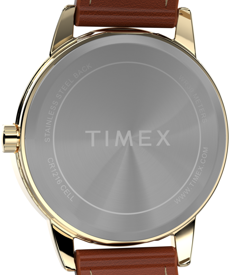 TW2W32600 Easy Reader 30mm Eco-Friendly Sustainable Strap Watch Caseback Image