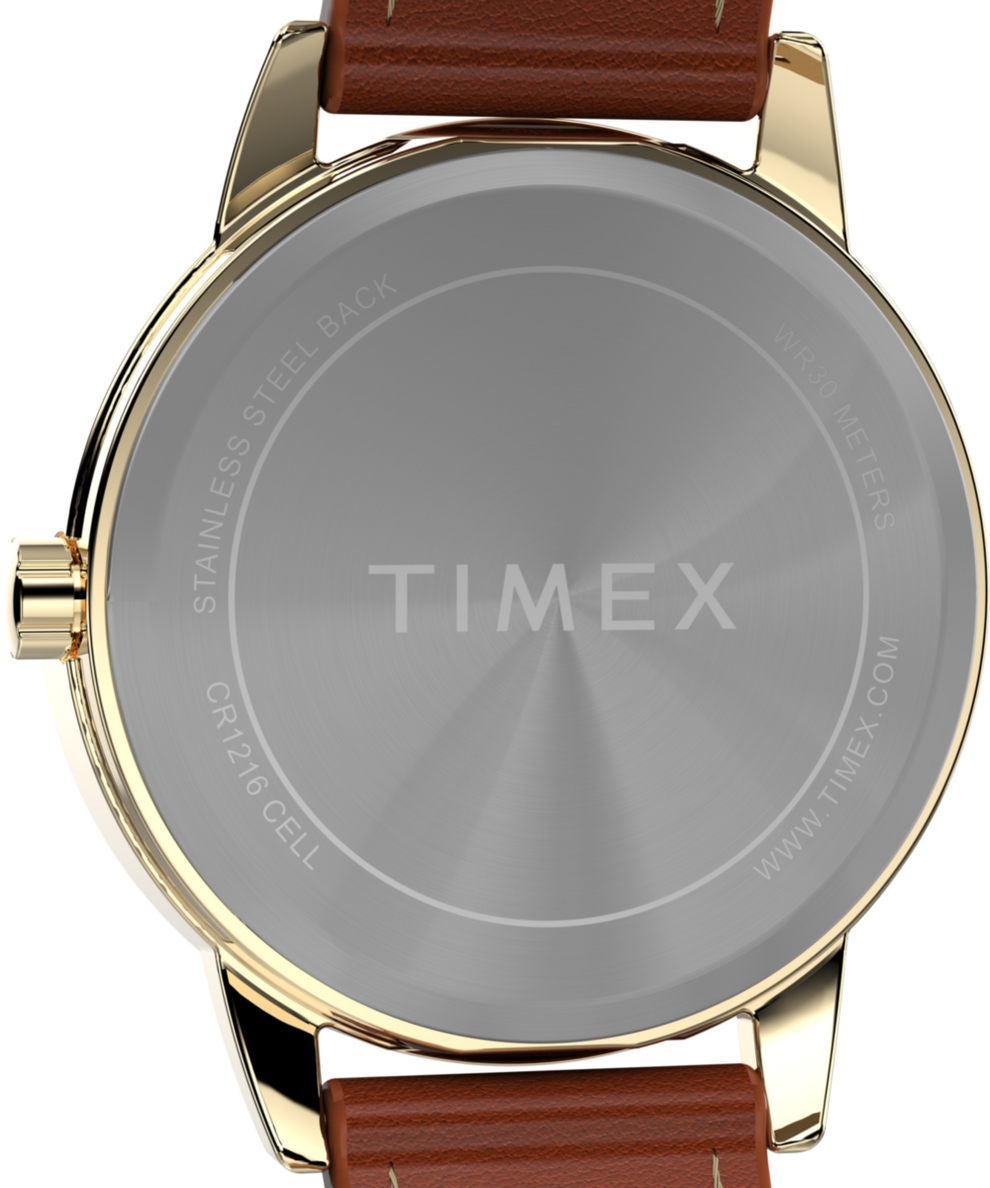 TW2W32600 Easy Reader 30mm Eco-Friendly Sustainable Strap Watch Caseback Image