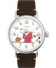 TW2W44300 Peanuts® x Timex Standard Thanksgiving 40mm Leather Strap Watch Primary Image