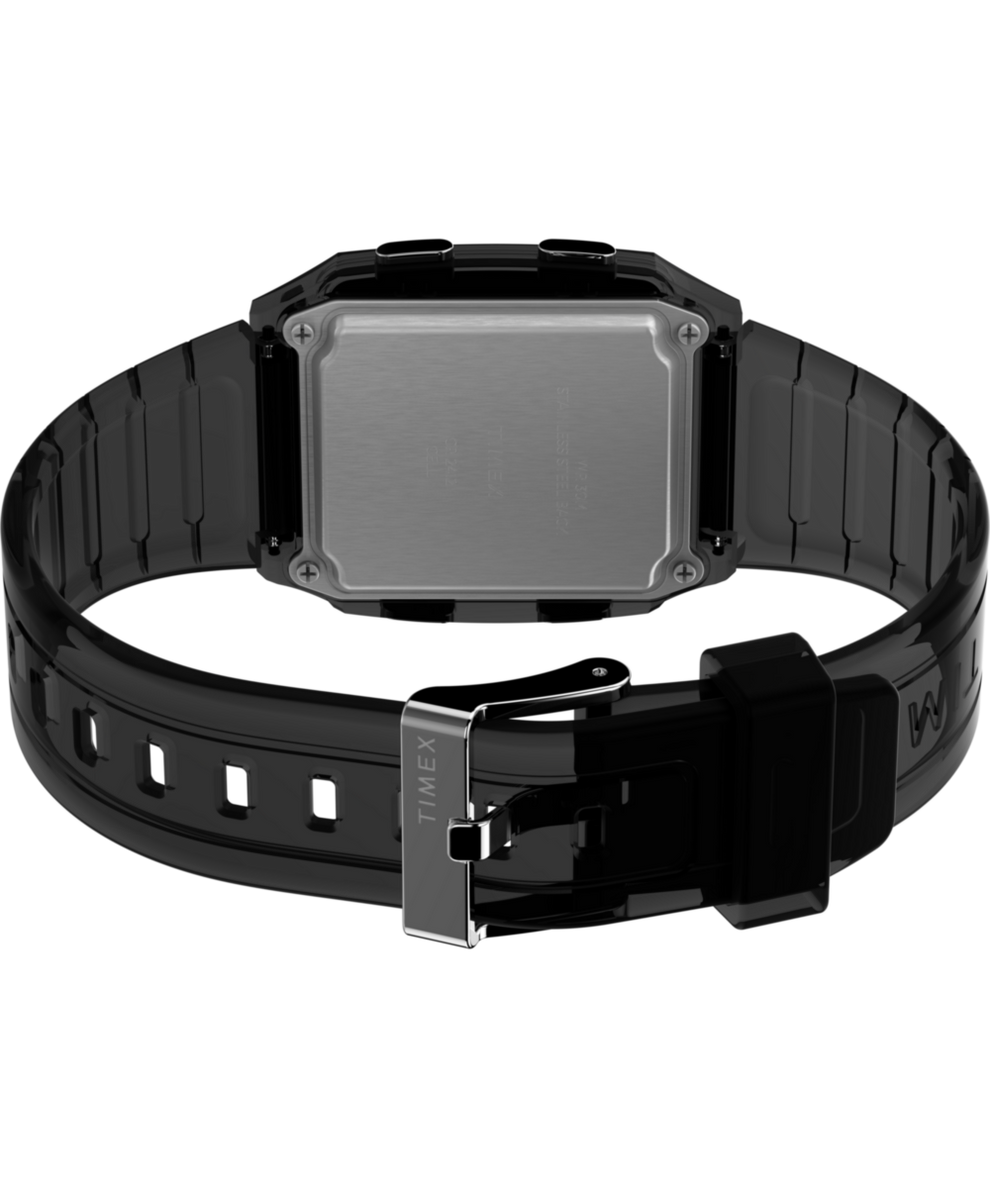 TW2W45000 Q Timex LCA 35mm Resin Strap Watch Caseback with Attachment Image