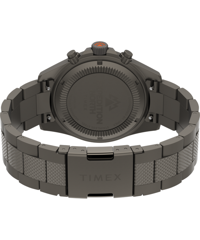 TW2W45700 Expedition Field Chronograph 43mm Stainless Steel Bracelet Watch Caseback with Attachment Image
