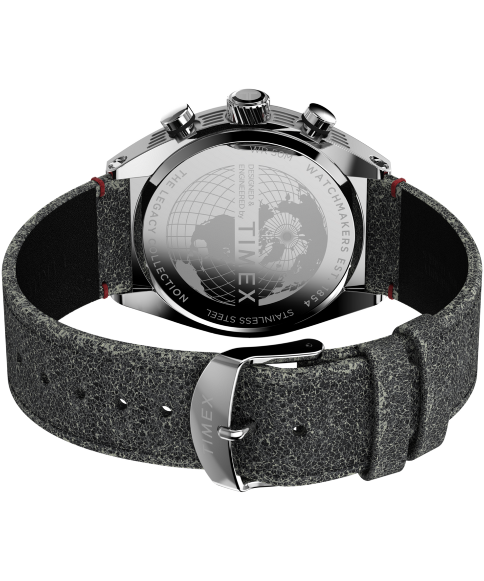 TW2W50000 Timex Legacy Tonneau 42mm Leather Strap Watch Caseback with Attachment Image