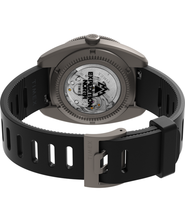 TW2W53000 Expedition® Pioneer Titanium Automatic GMT 41mm Silicone Strap Watch Caseback with Attachment Image