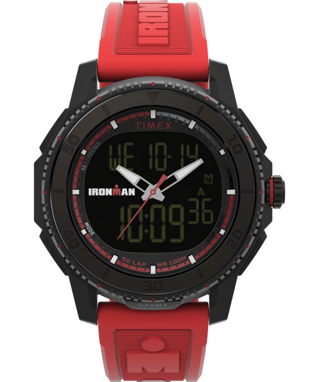 TW2W53700 TIMEX® IRONMAN® Adrenaline Ana-digi 46.5mm PU Strap Watch  Primary Image