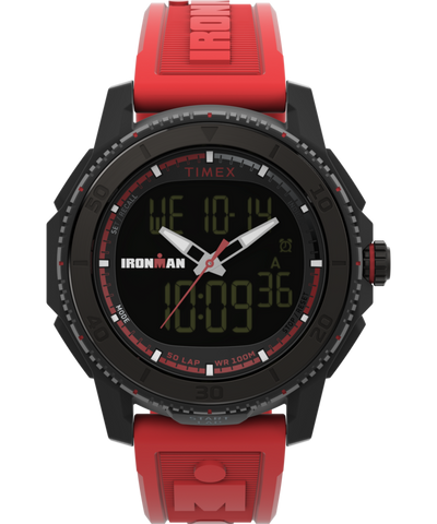 TW2W53700 TIMEX® IRONMAN® Adrenaline Ana-digi 46.5mm PU Strap Watch  Primary Image