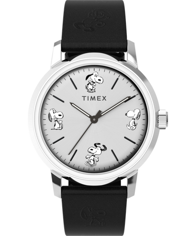 TW2W54000 Marlin® Automatic x Peanuts Sketch 40mm Leather Strap Watch
 Primary Image