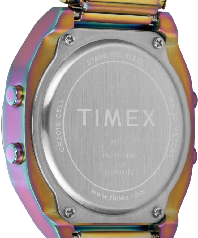 TW2W57100 Timex 80 36mm Stainless Steel Expansion Band Watch Caseback Image