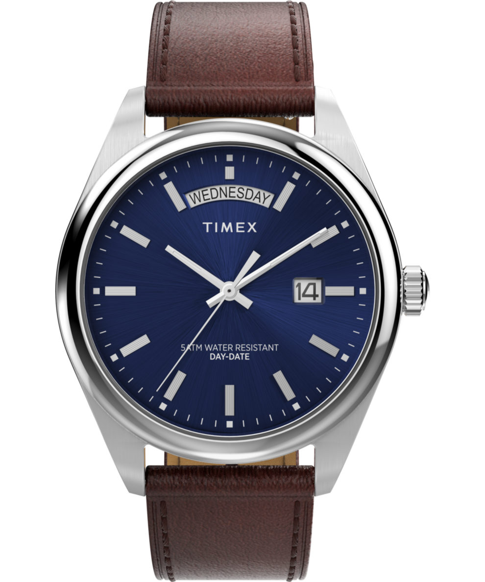 Timex Legacy 41mm Leather Strap Watch