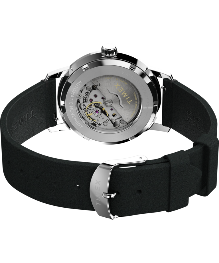 TW2W59700 Marlin® Automatic 40mm Leather Strap Watch Caseback with Attachment Image
