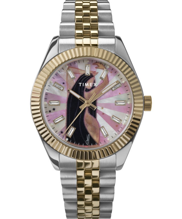 TW2W63700 Timex x Jacquie Aiche Musings 36mm Stainless Steel Bracelet Watch Primary Image