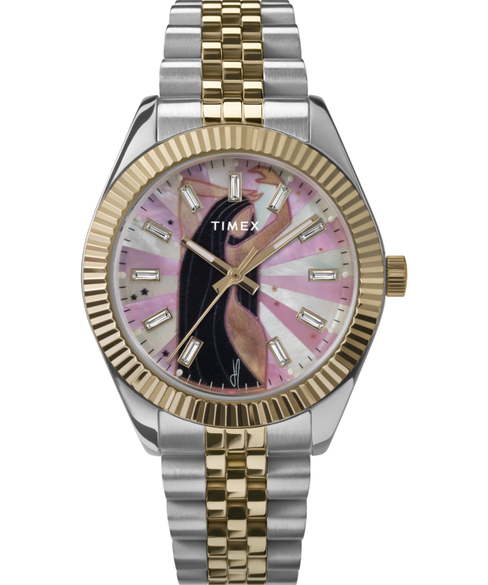 TW2W63700 Timex x Jacquie Aiche Musings 36mm Stainless Steel Bracelet Watch Primary Image