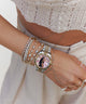 TW2W63700 Timex x Jacquie Aiche 36mm Stainless Steel Bracelet Watch Primary Wrist Image
