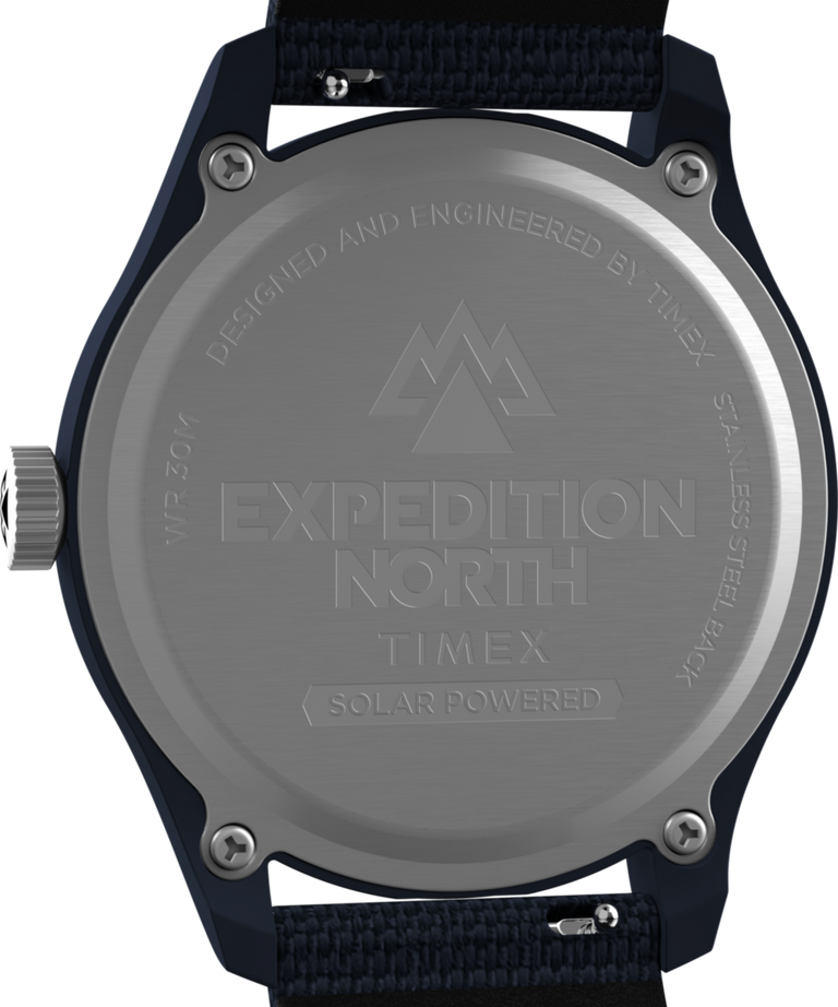 TW2W71200 Expedition Traprock Solar 40mm Eco-friendly Strap Watch   Caseback Image