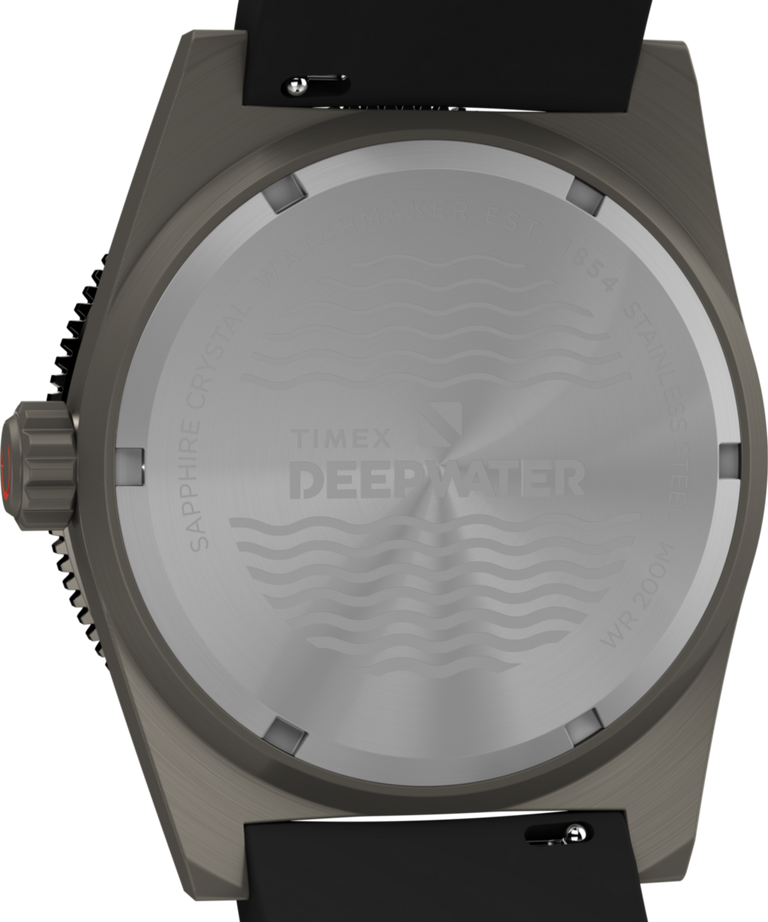 TW2W74700 Deepwater Reef 200 41mm Synthetic Rubber Strap Watch    Caseback Image