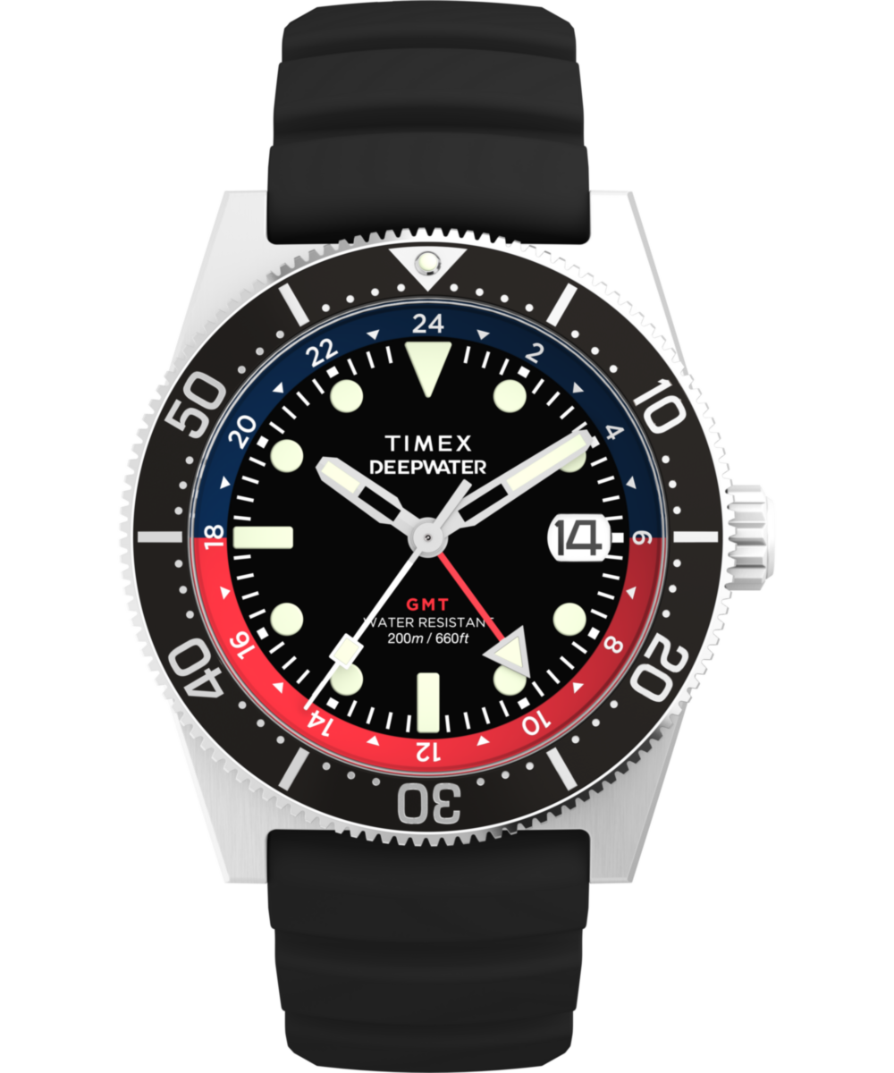 TW2W75000 Deepwater Reef 200 GMT 41mm Synthetic Rubber Strap Watch Primary Image