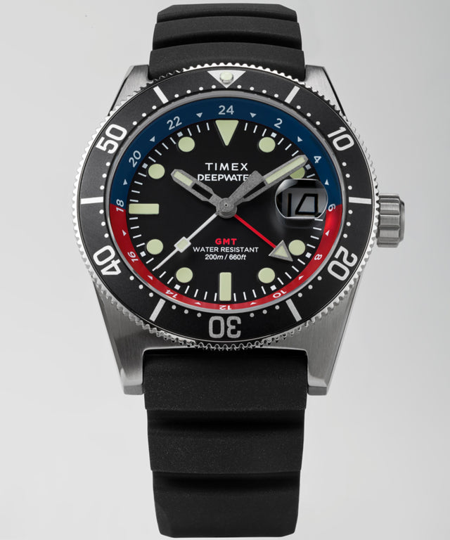 TW2W75000 Deepwater Reef 200 GMT 41mm Synthetic Rubber Strap Watch Collab Additional Image