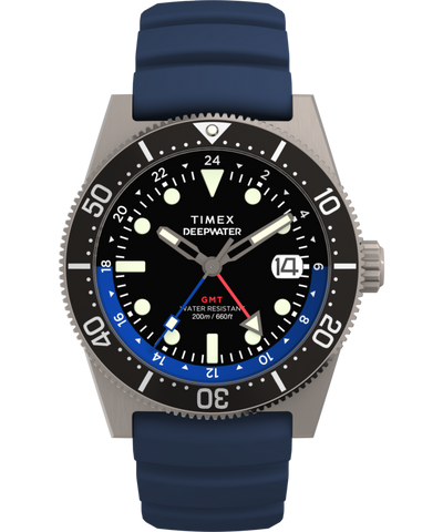 TW2W75100 Deepwater Reef 200 GMT 41mm Synthetic Rubber Strap Watch Primary Image