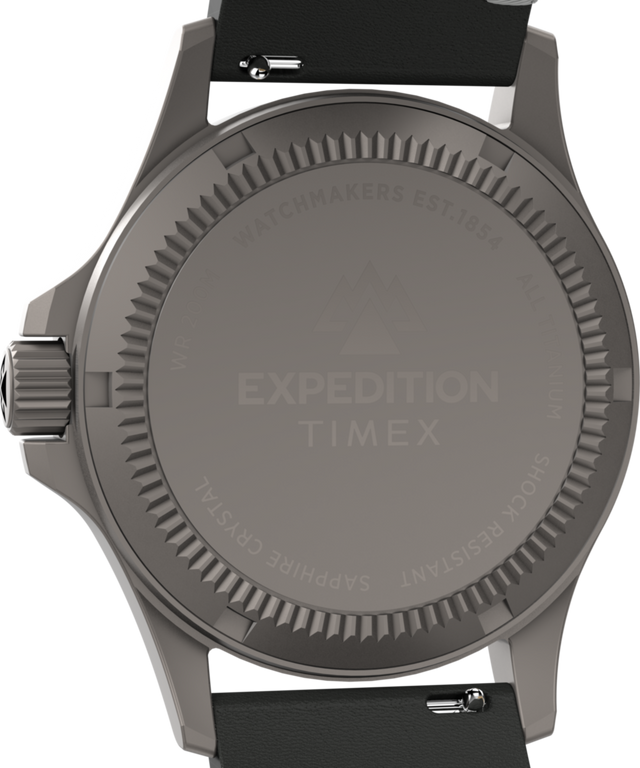 TW2W78200 Expedition Titanium 38mm Leather Strap Watch  Caseback Image