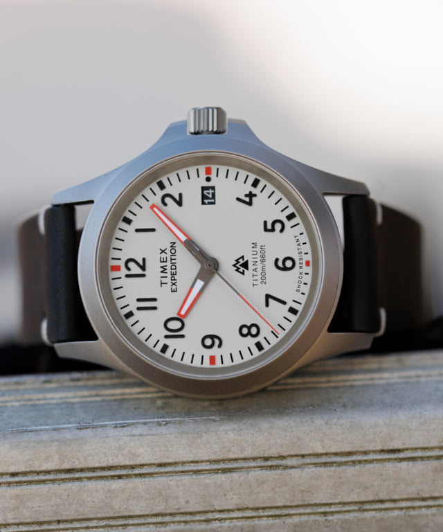 TW2W78200 Expedition Titanium 38mm Leather Strap Watch  Campaign Key Silhouettes (Beauty shots) Image