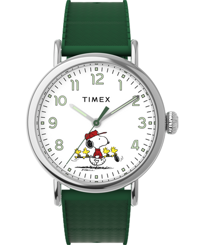 TW2W78900 Timex x Peanuts® Standard 40mm Synthetic Rubber Strap Watch  Primary Image