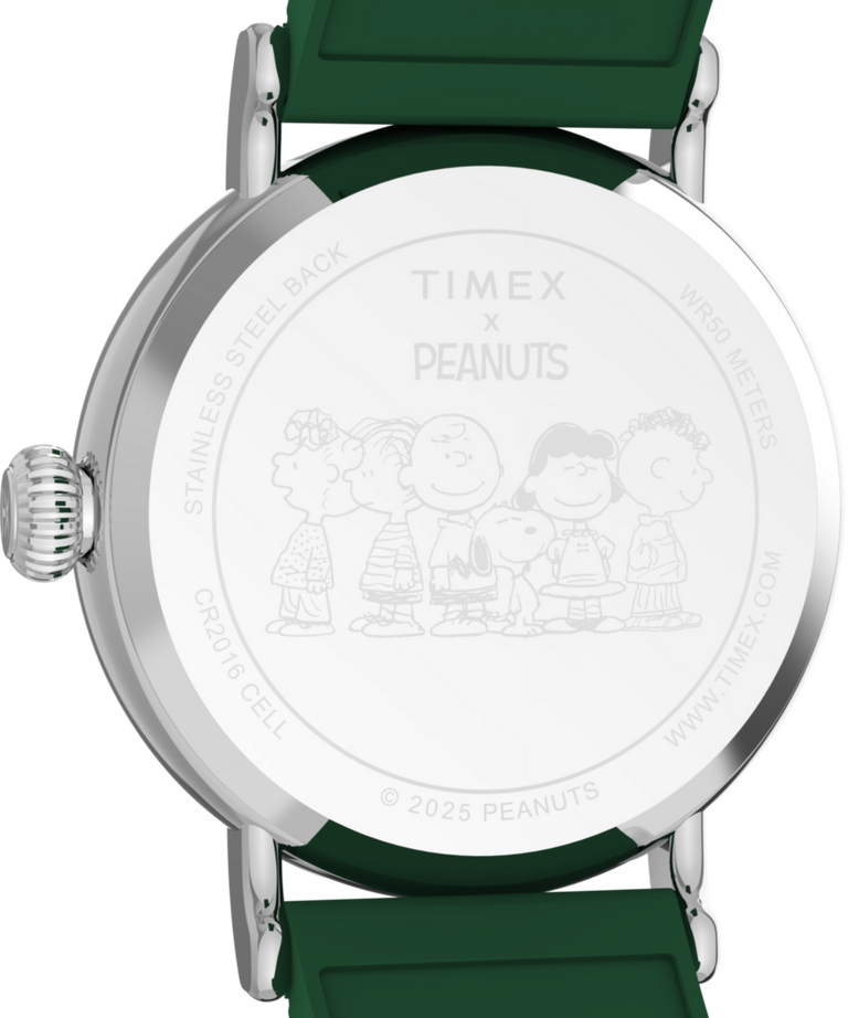 TW2W78900 Timex x Peanuts® Standard 40mm Synthetic Rubber Strap Watch  Caseback Image