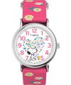 TW2W83100 Timex x Peanuts® Timex Weekender Floral 38mm Fabric Strap Watch Primary Image
