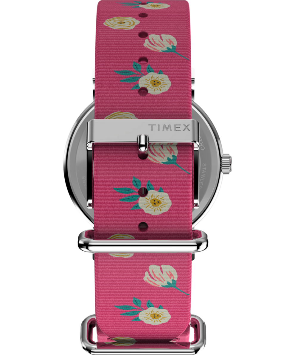 TW2W83100 Timex x Peanuts® Timex Weekender Floral 38mm Fabric Strap Watch Strap Image